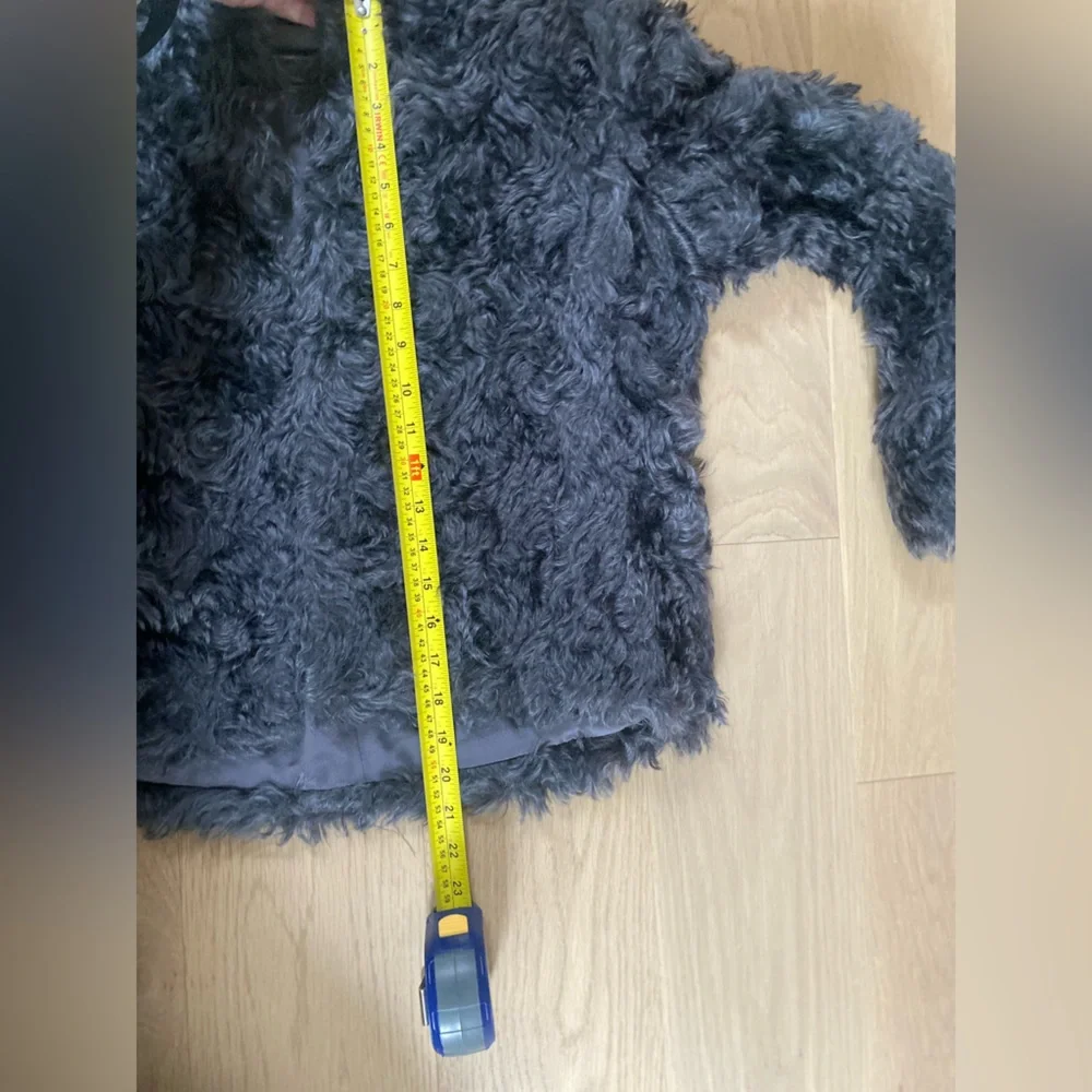 Wren 100% Mohair Wool Shaggy Cropped Jacket - Picture 10 of 11